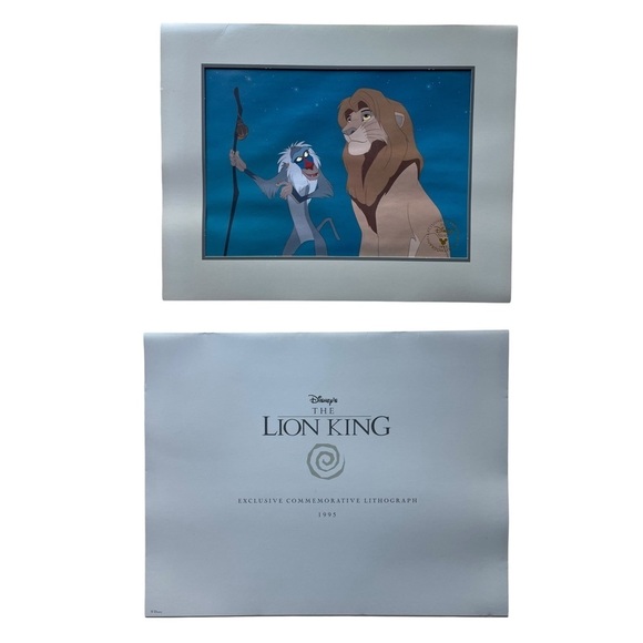 Walt Disney Lion King Exclusive Commemorative Lithograph 1995 Mufasa & Rafiki - Picture 8 of 8